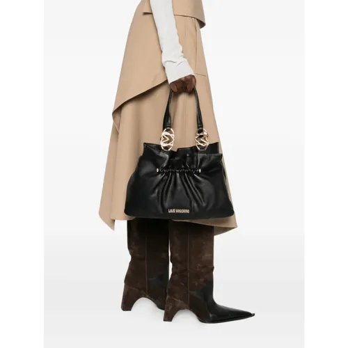 Bag with Large Logo - Love Moschino - Modalova