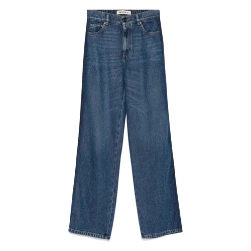 Jeans > Wide Jeans - - Semicouture - Modalova