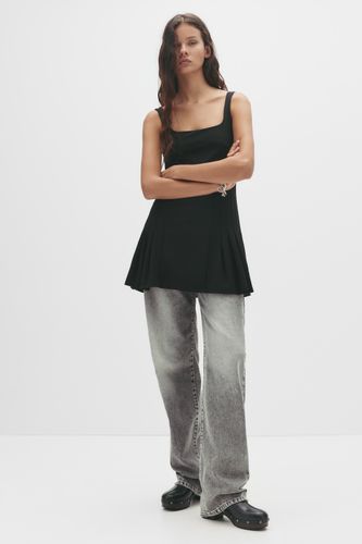 Robe Courte À Plis - Pull&Bear - Modalova