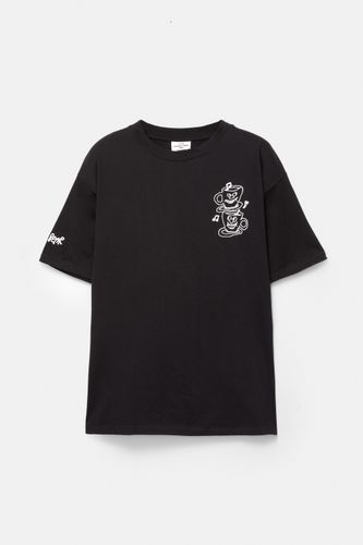 T-Shirt Noir Primavera Sound X Pb - Pull&Bear - Modalova