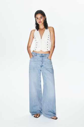 Jean Baggy Taille Moyenne - Pull&Bear - Modalova