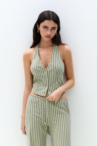 Top Rustique À Rayures - Pull&Bear - Modalova