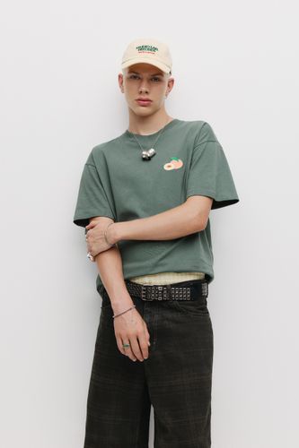 T-Shirt Motif Pêche - Pull&Bear - Modalova