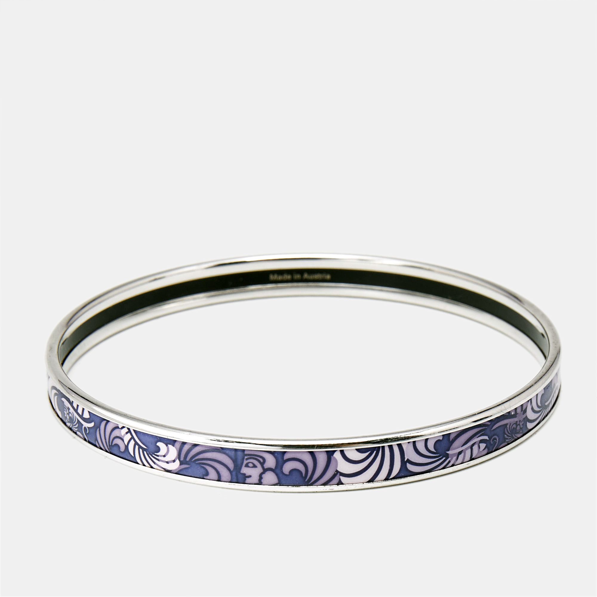Enamel Silver Tone Ultra Bangle Bracelet - Frey Wille - Modalova