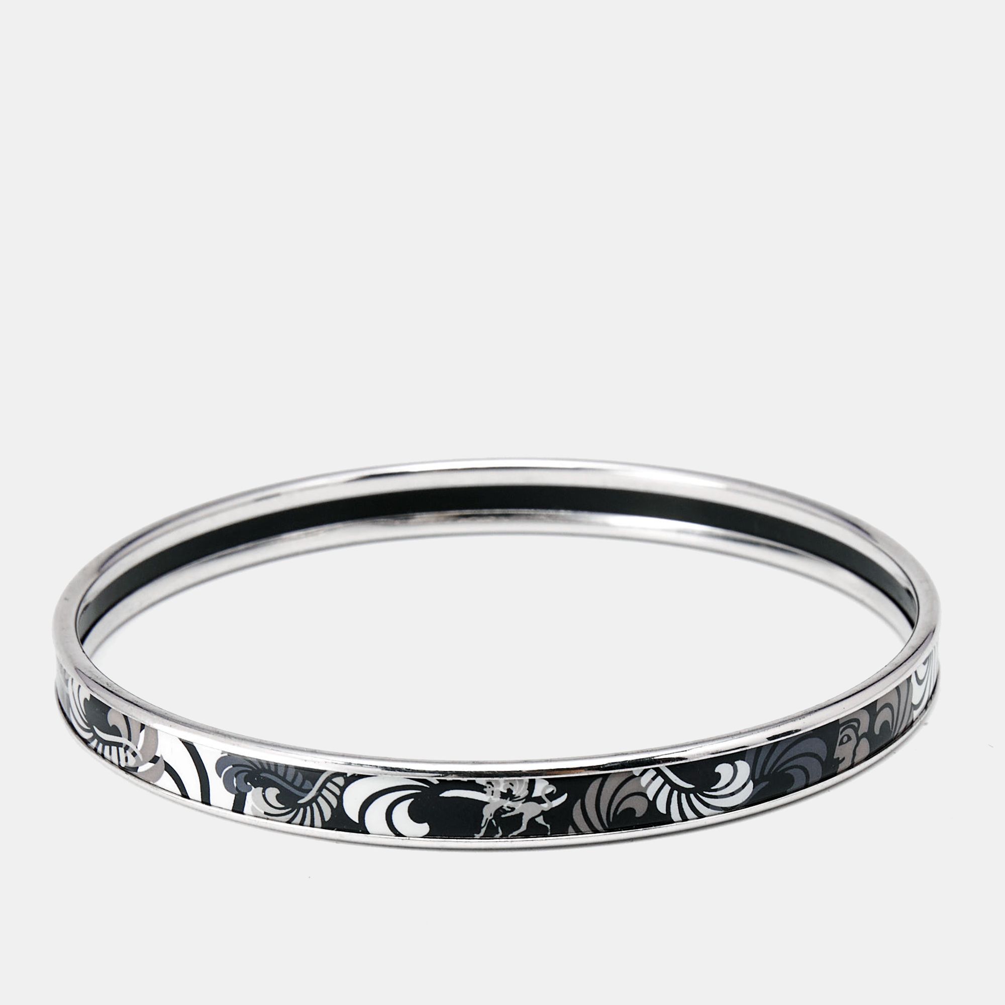 Enamel Silver Tone Ultra Bangle Bracelet - Frey Wille - Modalova