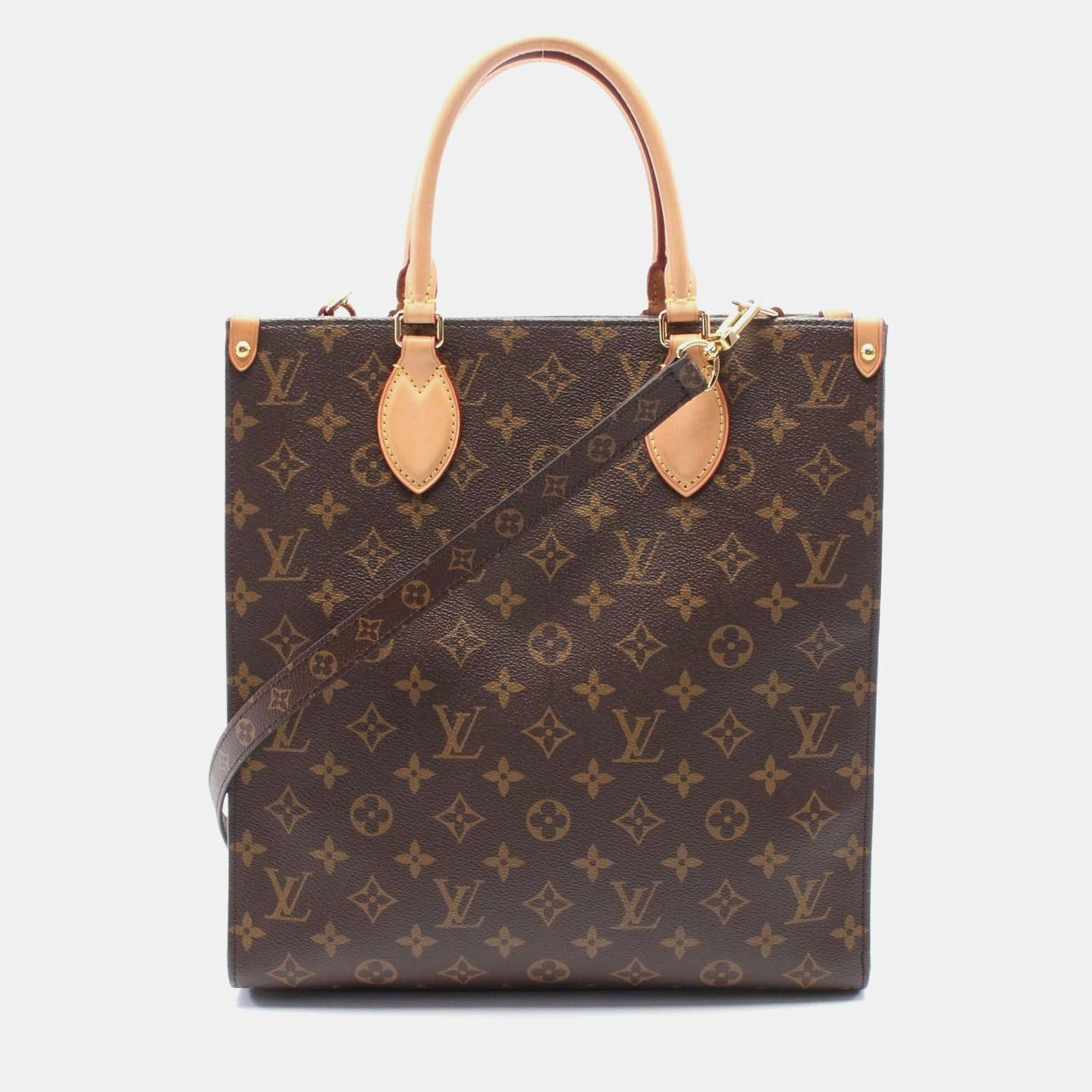 Monogram Leather Sac Plat PM Tote Bag - Louis Vuitton - Modalova