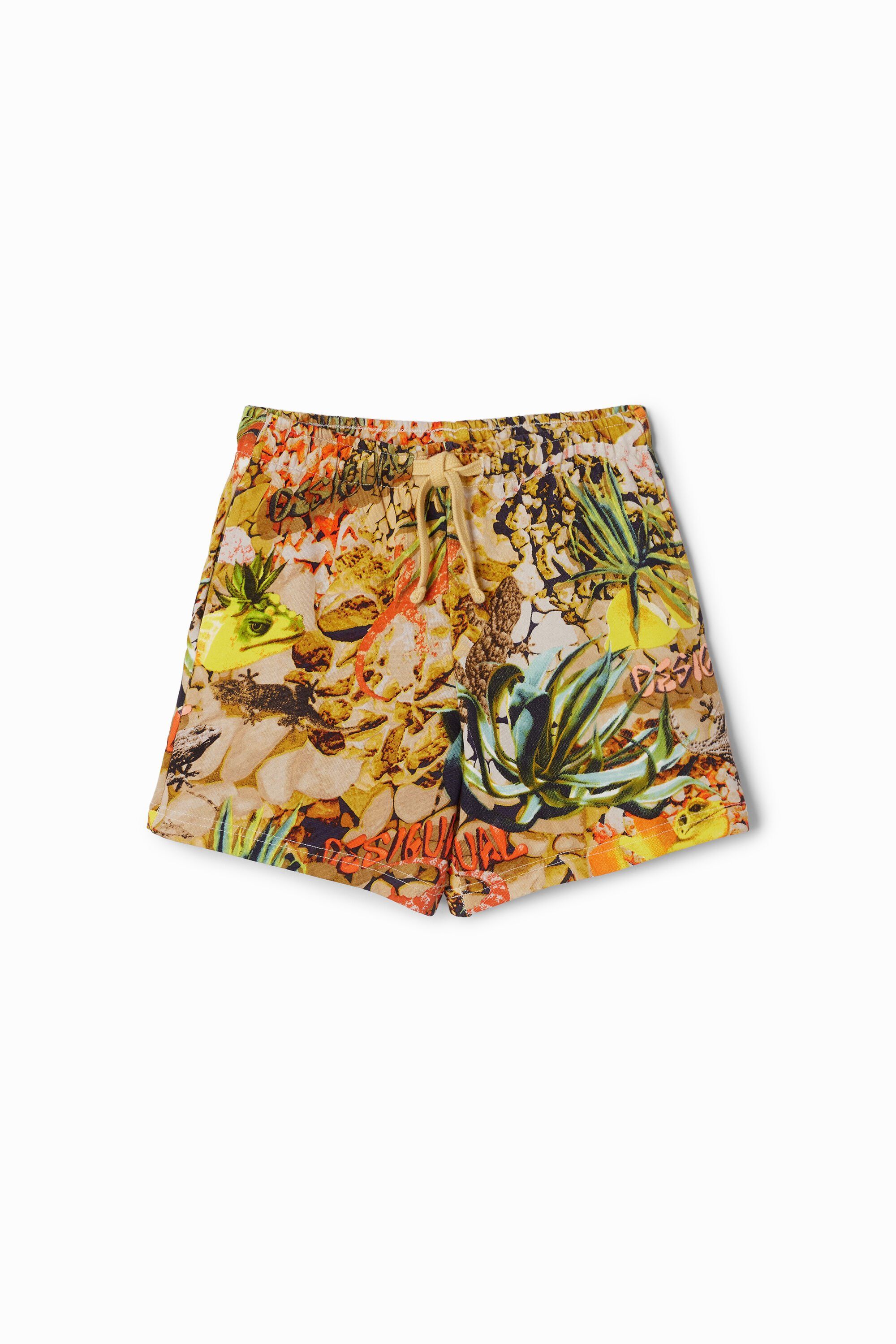 Tie-dye Bermuda jogger shorts - 7/8 - Desigual - Modalova