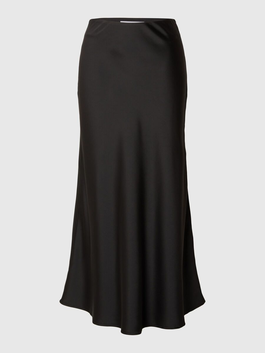 Satin Maxi Skirt - Selected - Modalova