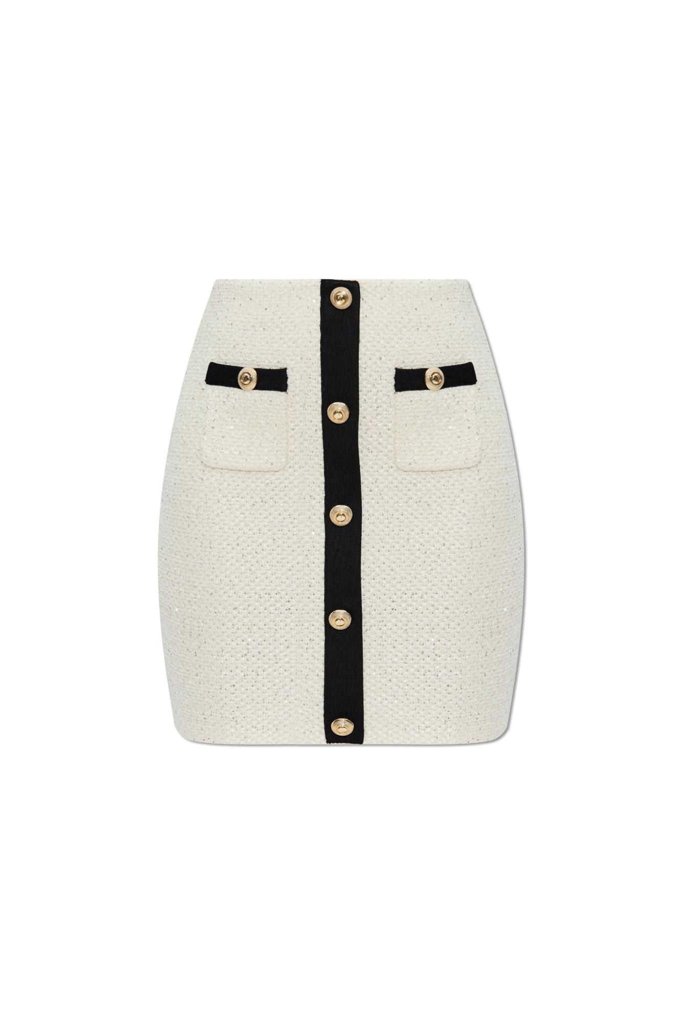 Self Portrait Skirt With Shimmering Appliqués - self-portrait - Modalova
