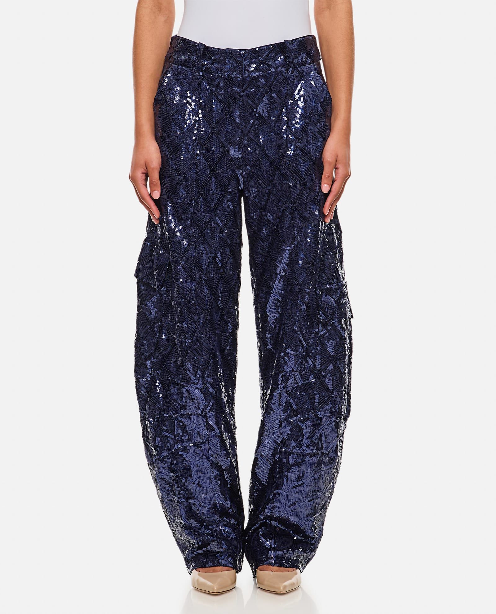 Sequins Cargo Pants - Rotate by Birger Christensen - Modalova