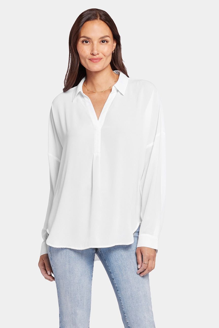 Becky Blouse White | Optic White - Nydj - Modalova