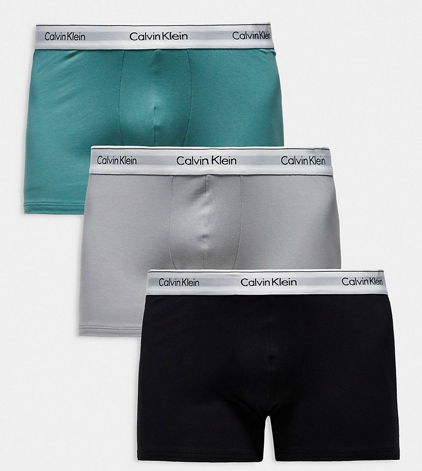 Plus - Modern Cotton Stretch - Confezione da 3 boxer aderenti - Calvin Klein - Modalova