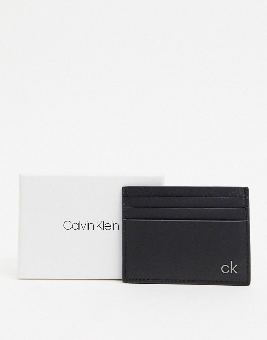 Portacarte in pelle liscia - Calvin Klein - Modalova
