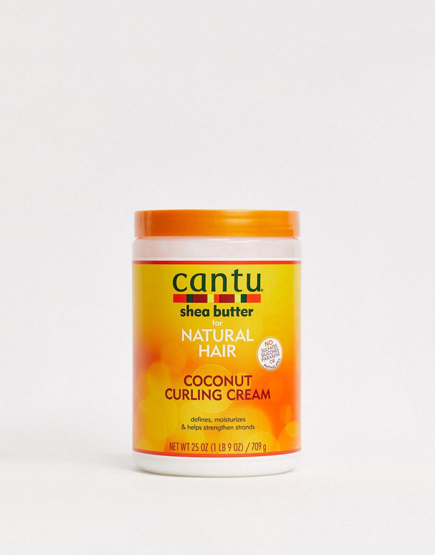 Crema per arricciare i capelli naturali con cocco e burro di karité - Formato salone 25 once - Cantu - Modalova