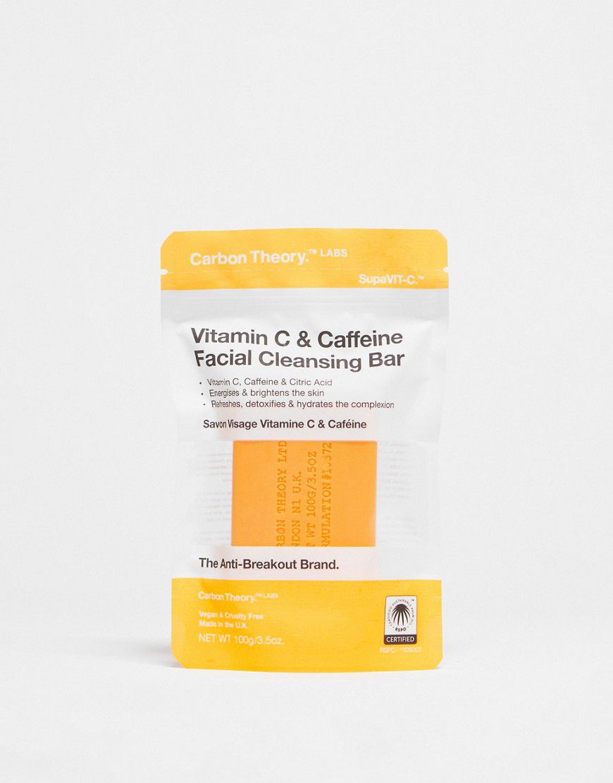 Saponetta detergente viso con vitamina C e caffeina - Carbon Theory - Modalova