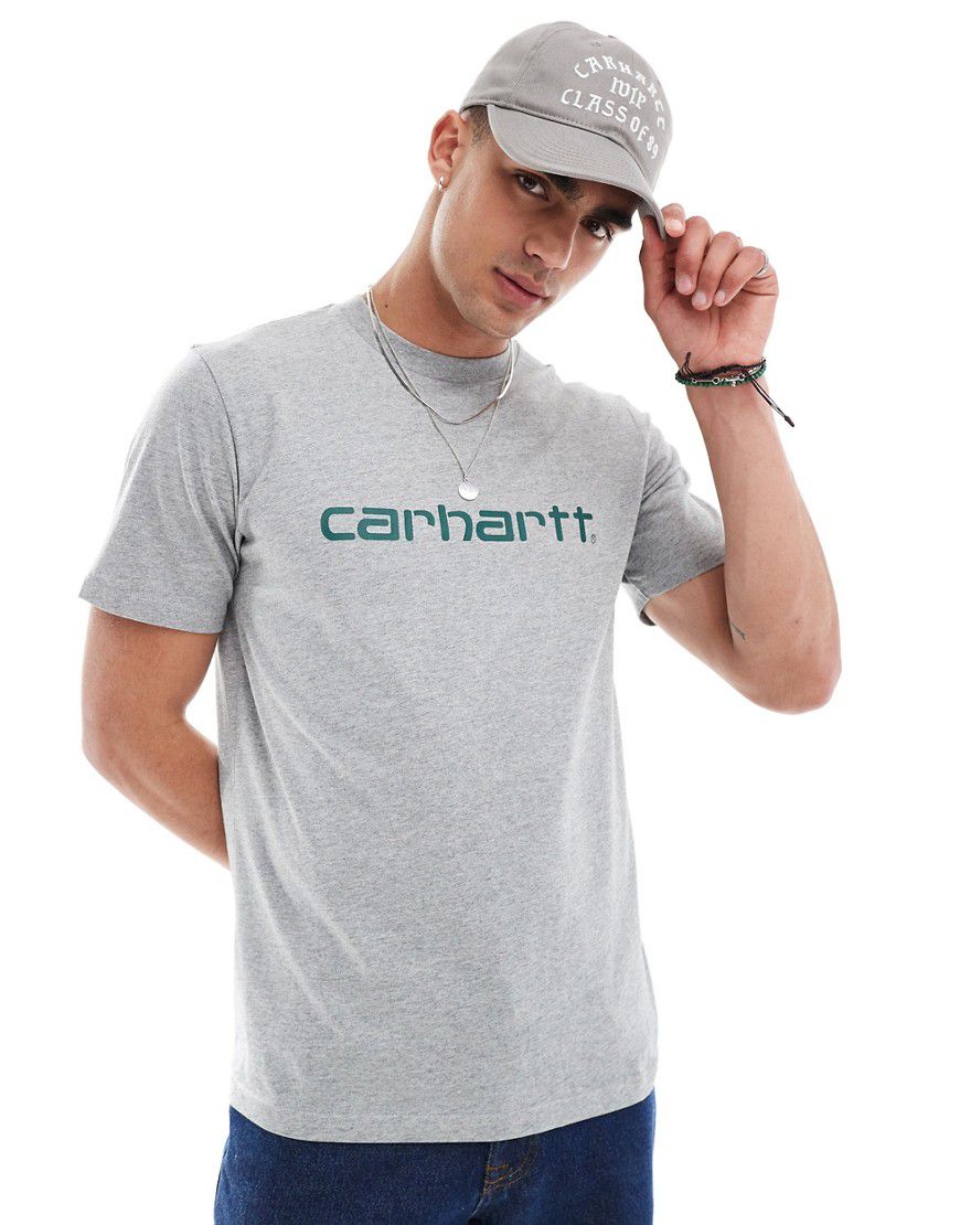 T-shirt grigia con scritta - Carhartt WIP - Modalova