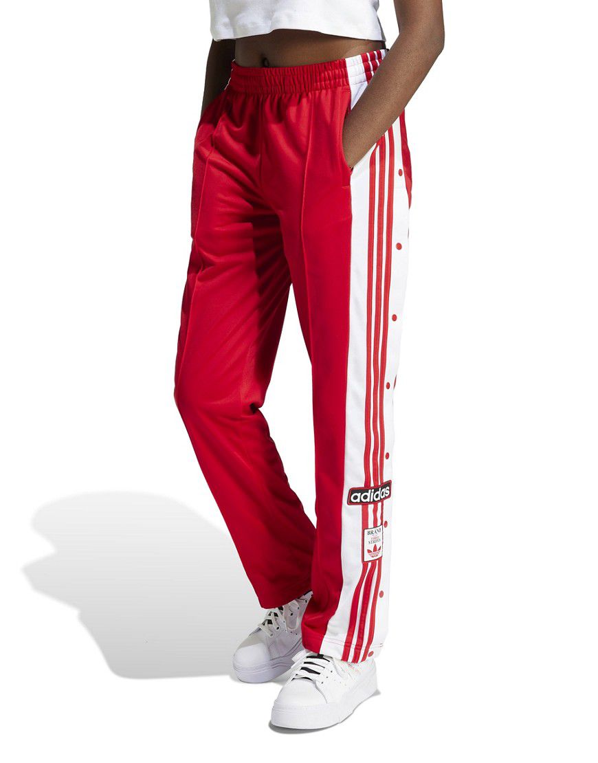 Adibreak - Pantaloni rossi con bottoni a pressione - adidas Originals - Modalova