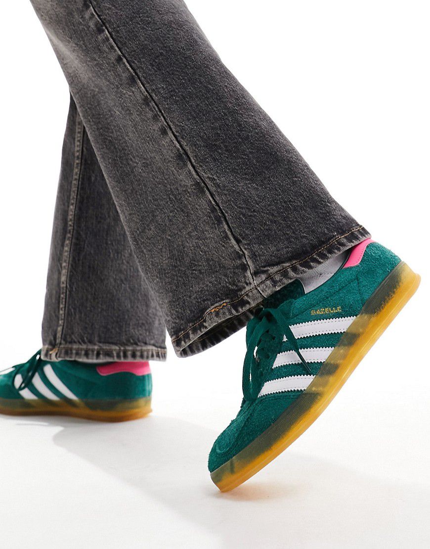 Gazelle Indoor - Sneakers verdi e rosa - adidas Originals - Modalova