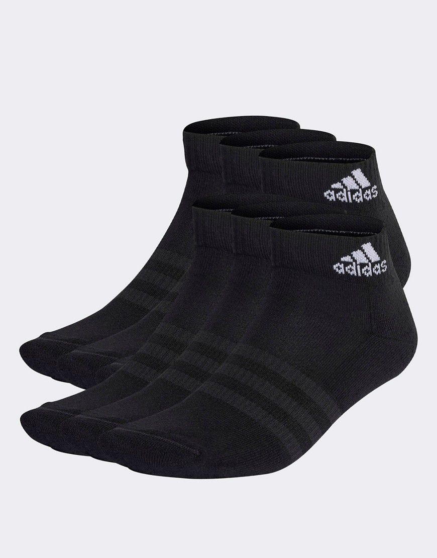 Sportswear - Confezione da 6 paia di calzini ammortizzati alla caviglia neri - adidas performance - Modalova