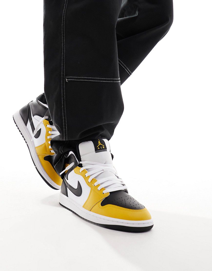 Air 1 Mid - Sneakers alte bianche e gialle - Jordan - Modalova