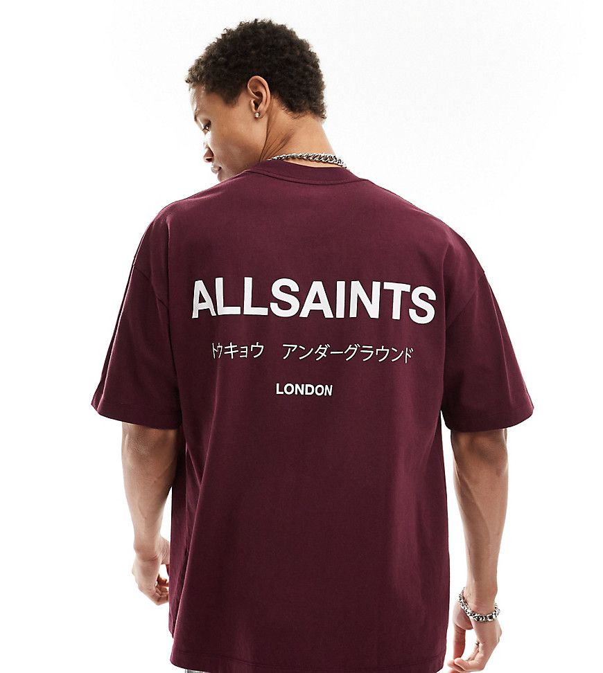 Underground - T-shirt oversize intenso - In esclusiva per ASOS - AllSaints - Modalova