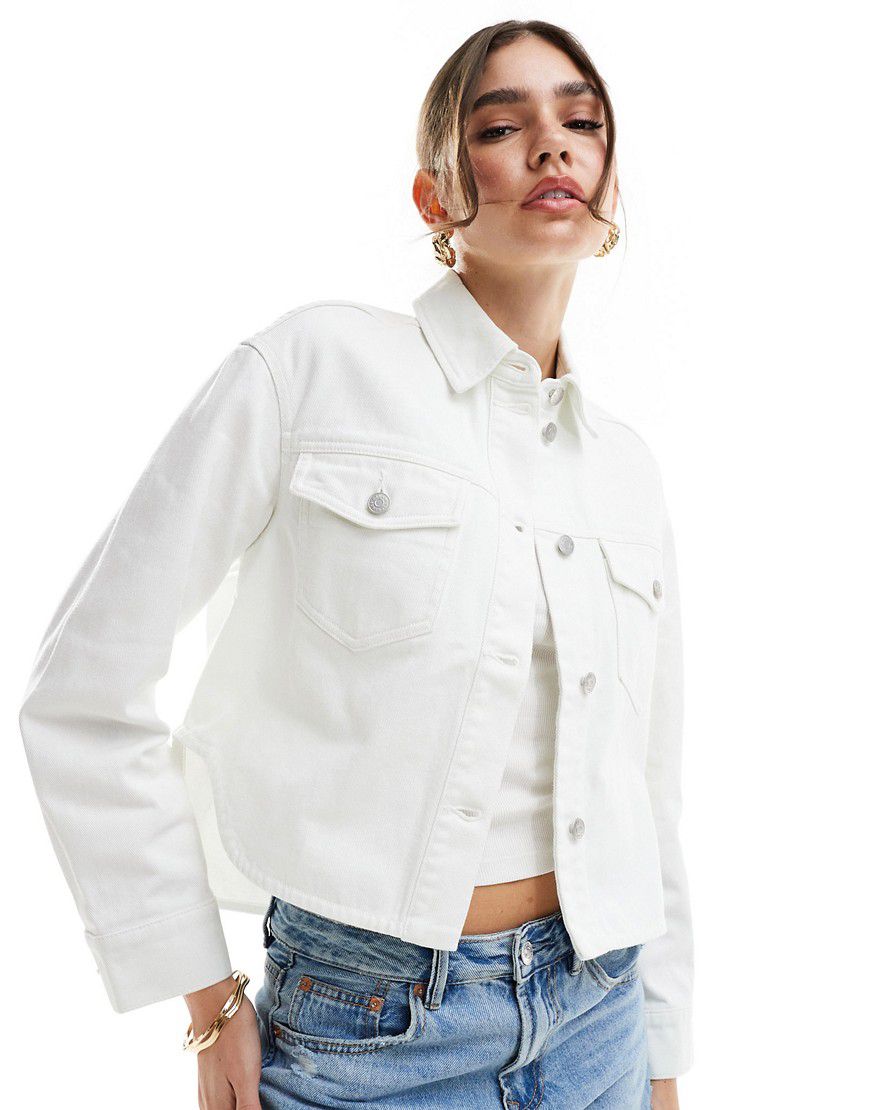 Giacca di jeans bianca - Armani Exchange - Modalova