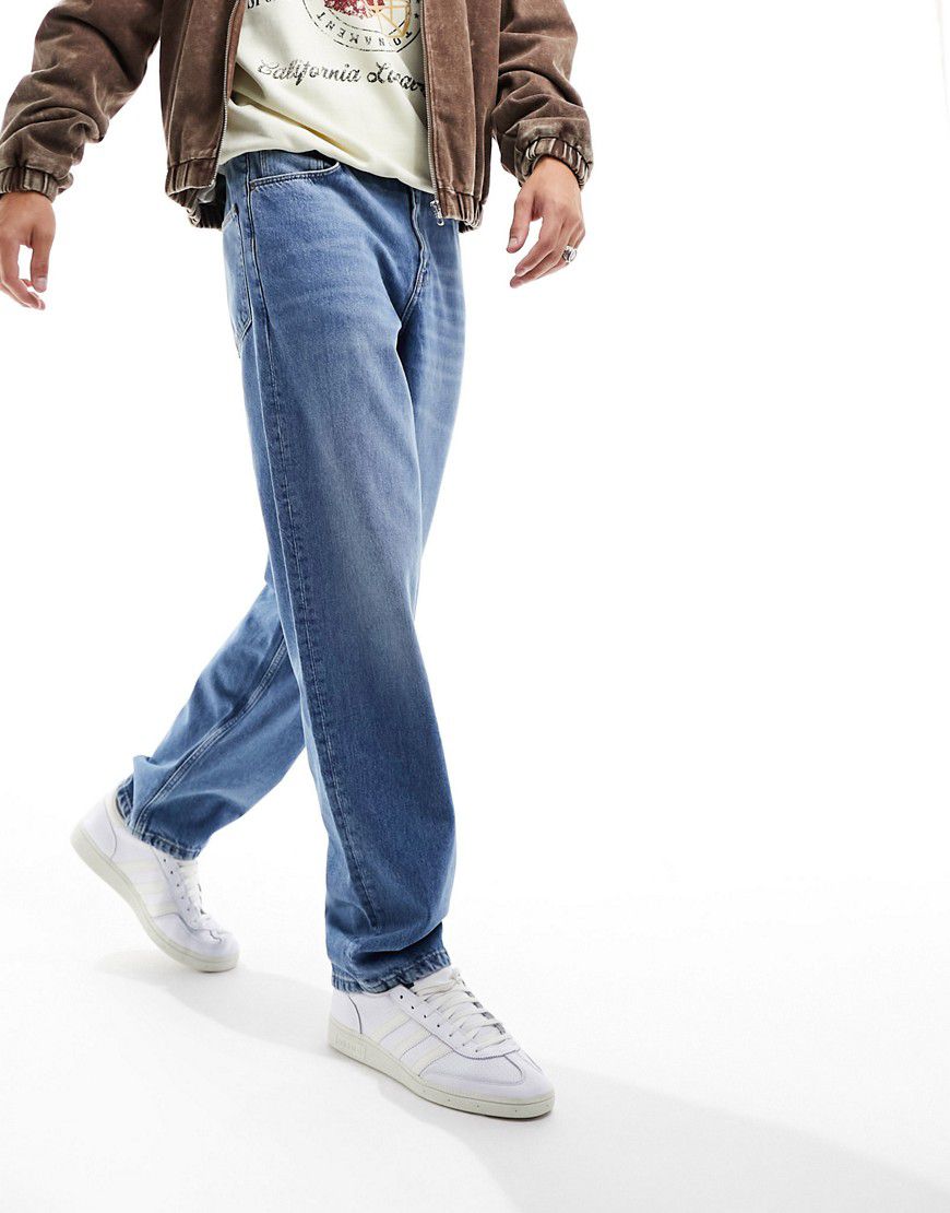 Jeans ampi lavaggio medio autentico vintage - ASOS DESIGN - Modalova