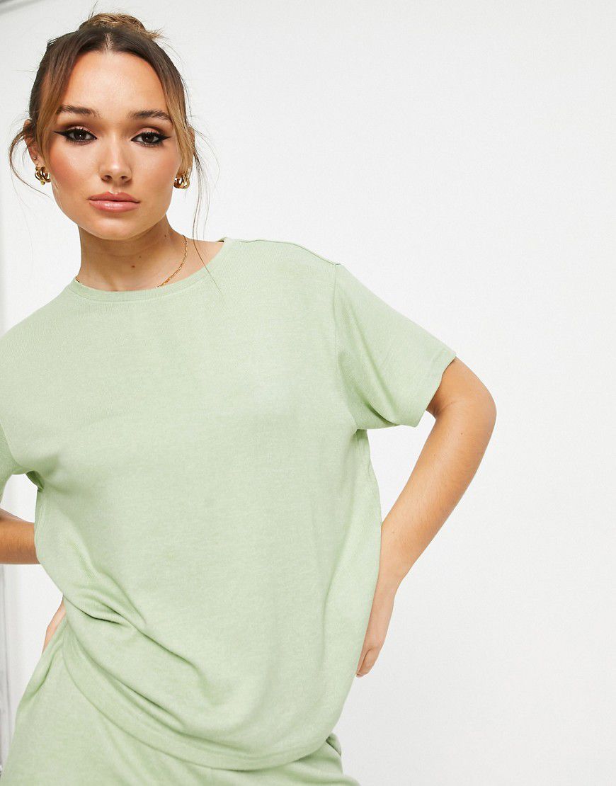 Mix & Match - T-shirt da casa super morbida verde salvia - ASOS DESIGN - Modalova