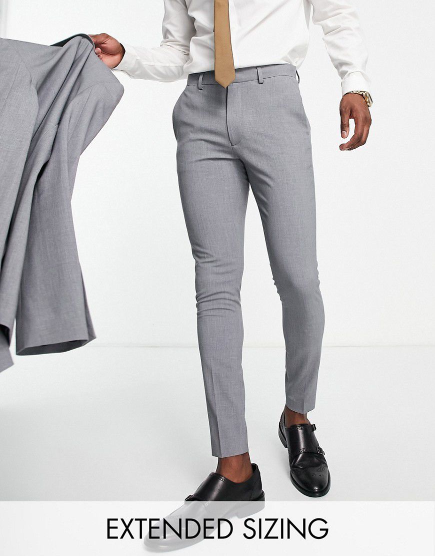 Pantaloni da abito super skinny grigi - ASOS DESIGN - Modalova