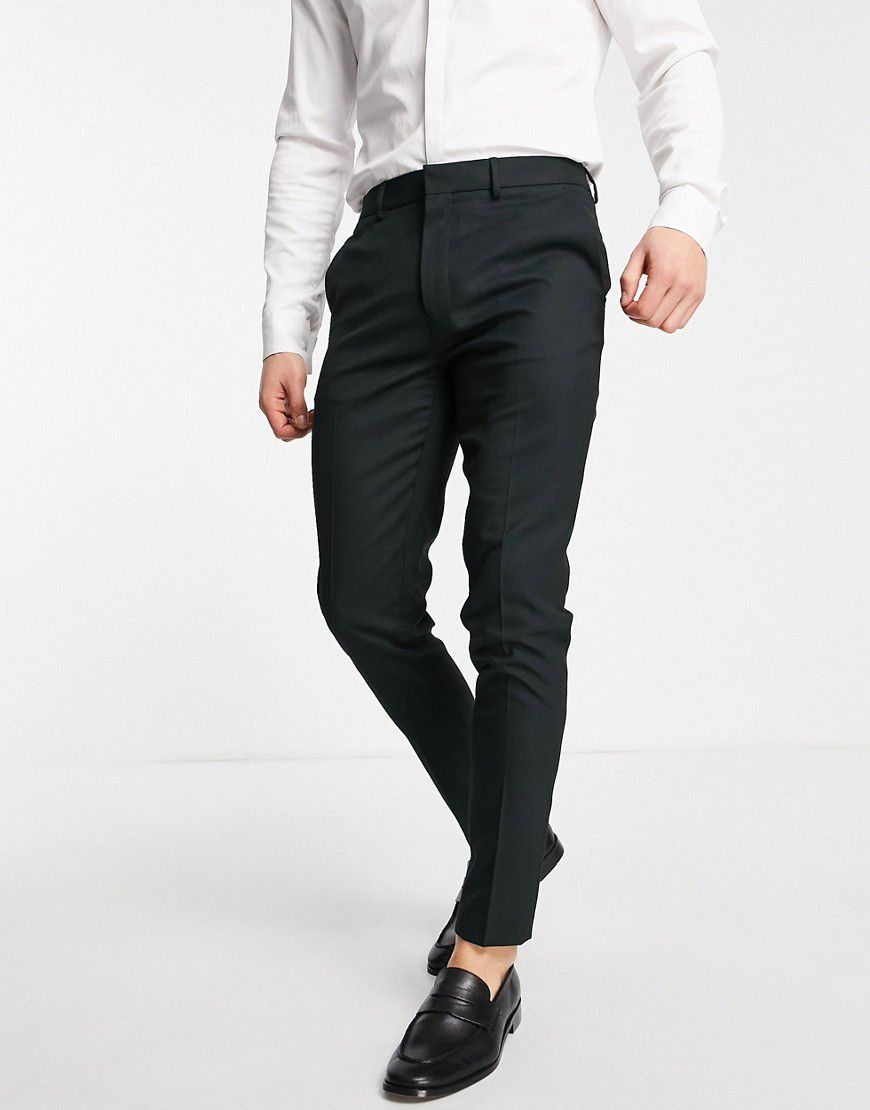 Pantaloni eleganti super skinny testurizzati bosco puntinato - ASOS DESIGN - Modalova