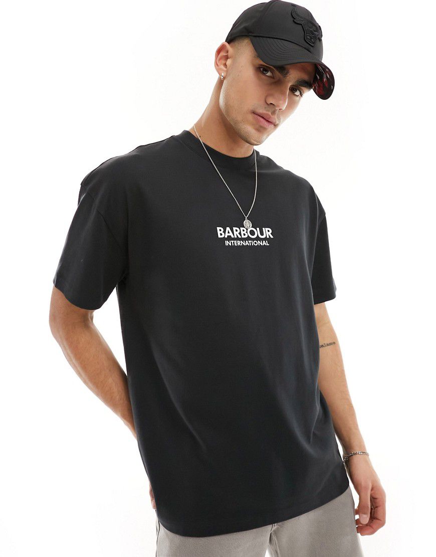 Formula - T-shirt oversize nera - In esclusiva per ASOS - Barbour International - Modalova