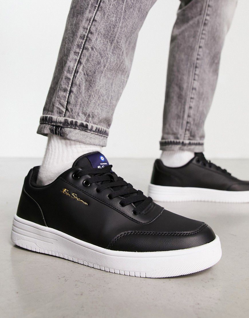 Sneakers in pelle sintetica nere con suola flatform - Ben Sherman - Modalova