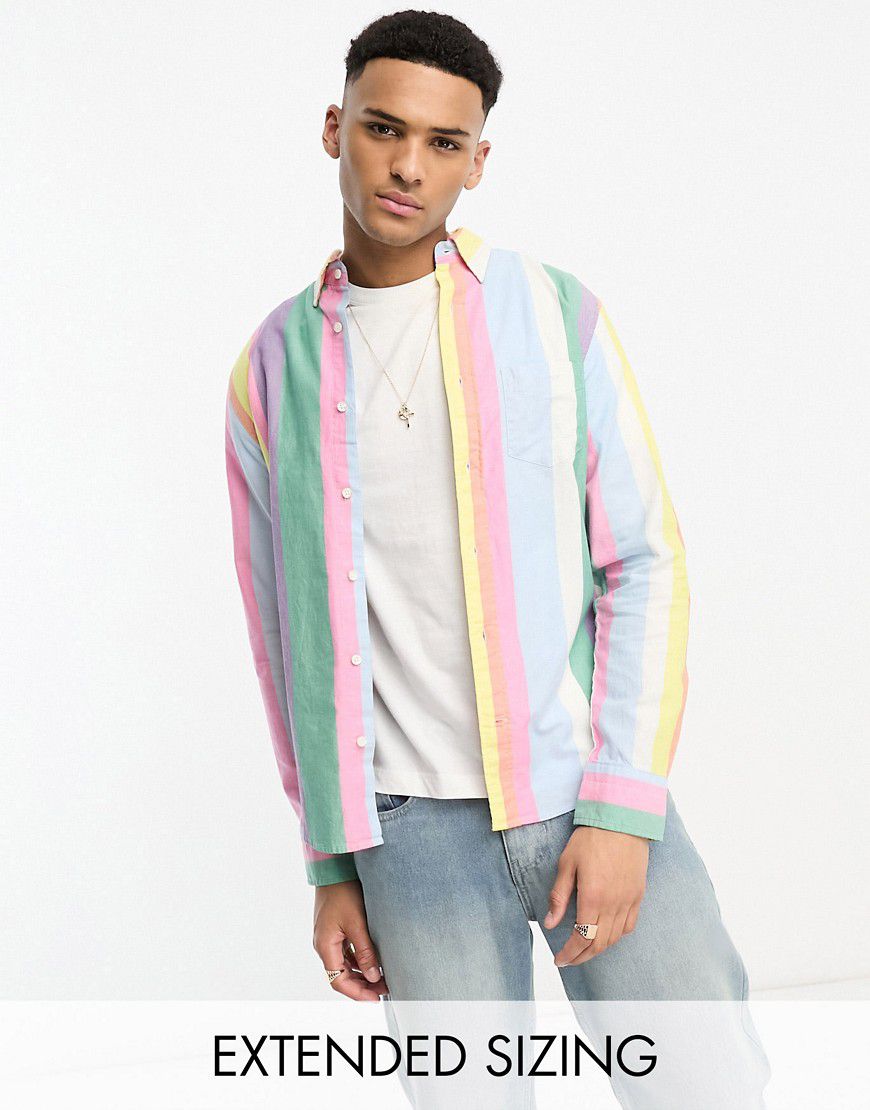 Camicia Oxford a righe multicolore - Gant - Modalova