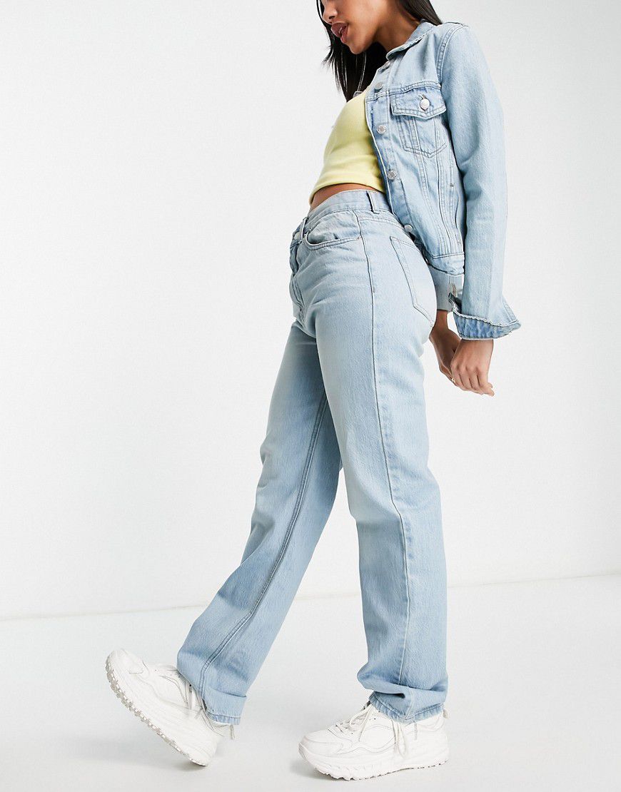 Jeans a fondo ampio e a vita alta lavaggio azzurro anni '90 - Don't Think Twice - Modalova