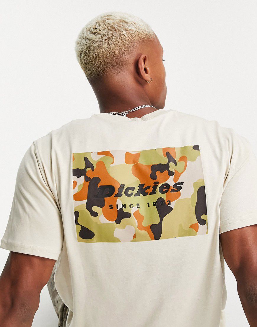 Artondale - T-shirt beige con riquadro stampato sul retro - Dickies - Modalova