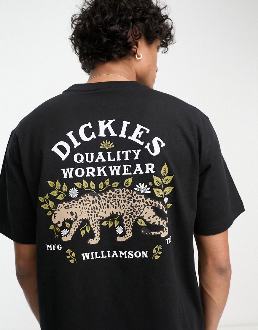 Fort Lewis - T-shirt nera con stampa di tigre sul retro - In esclusiva per ASOS - Dickies - Modalova