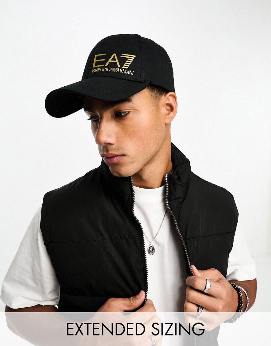EA7 - Cappellino nero con logo - EA7 - Modalova