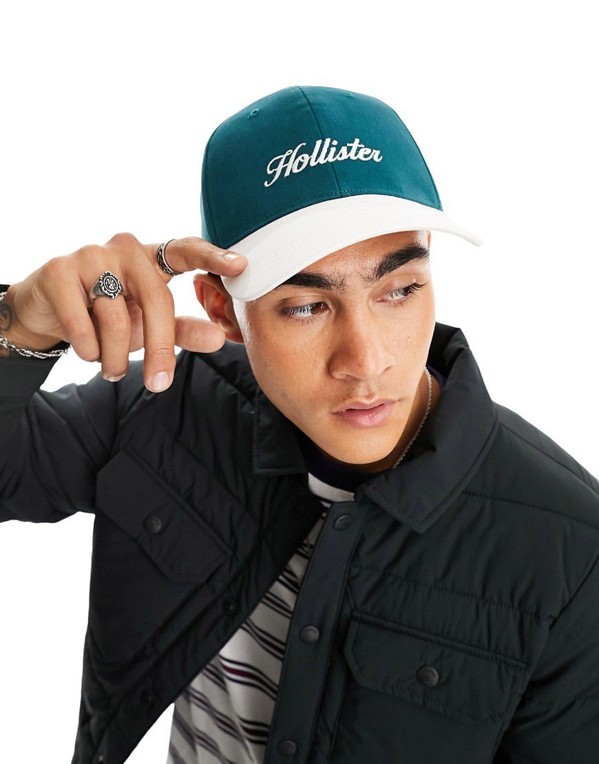 Cappellino snapback con visiera /bianco con logo - Hollister - Modalova