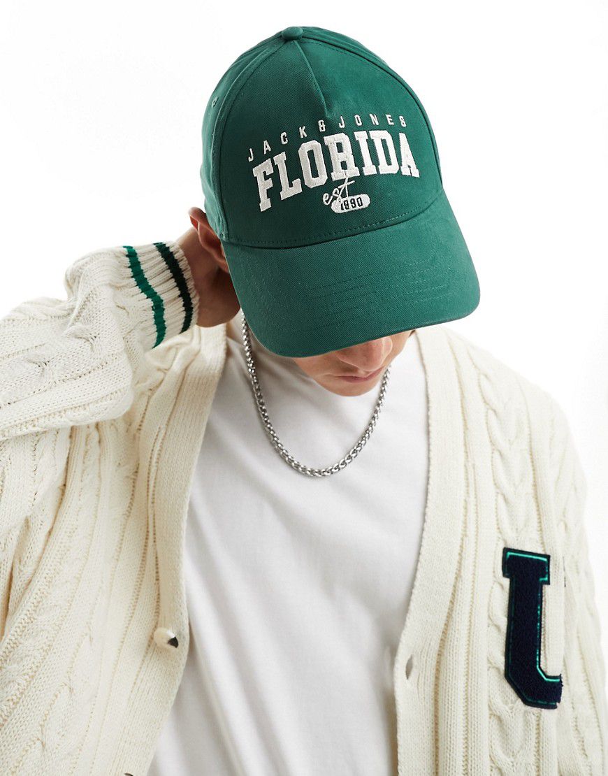 Cappellino con logo "Florida" - Jack & Jones - Modalova