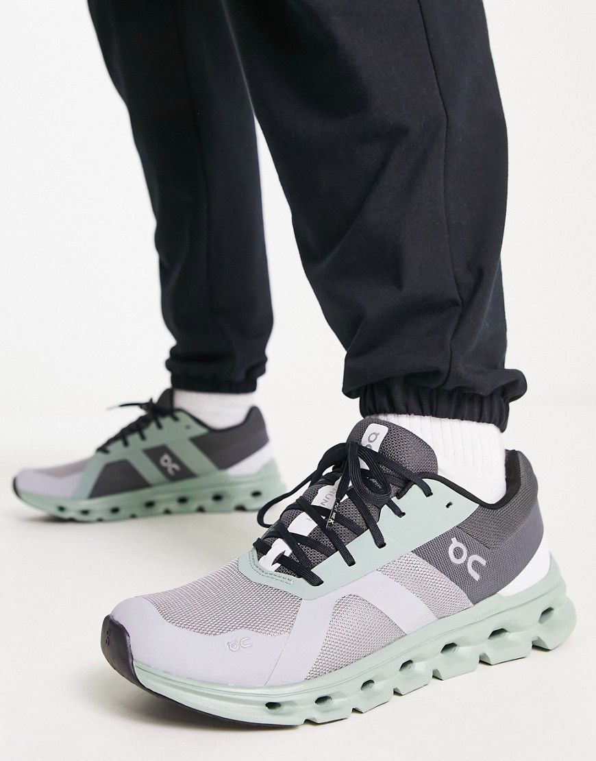 ON - Cloudrunner - Sneakers salvia e grigie - On Running - Modalova