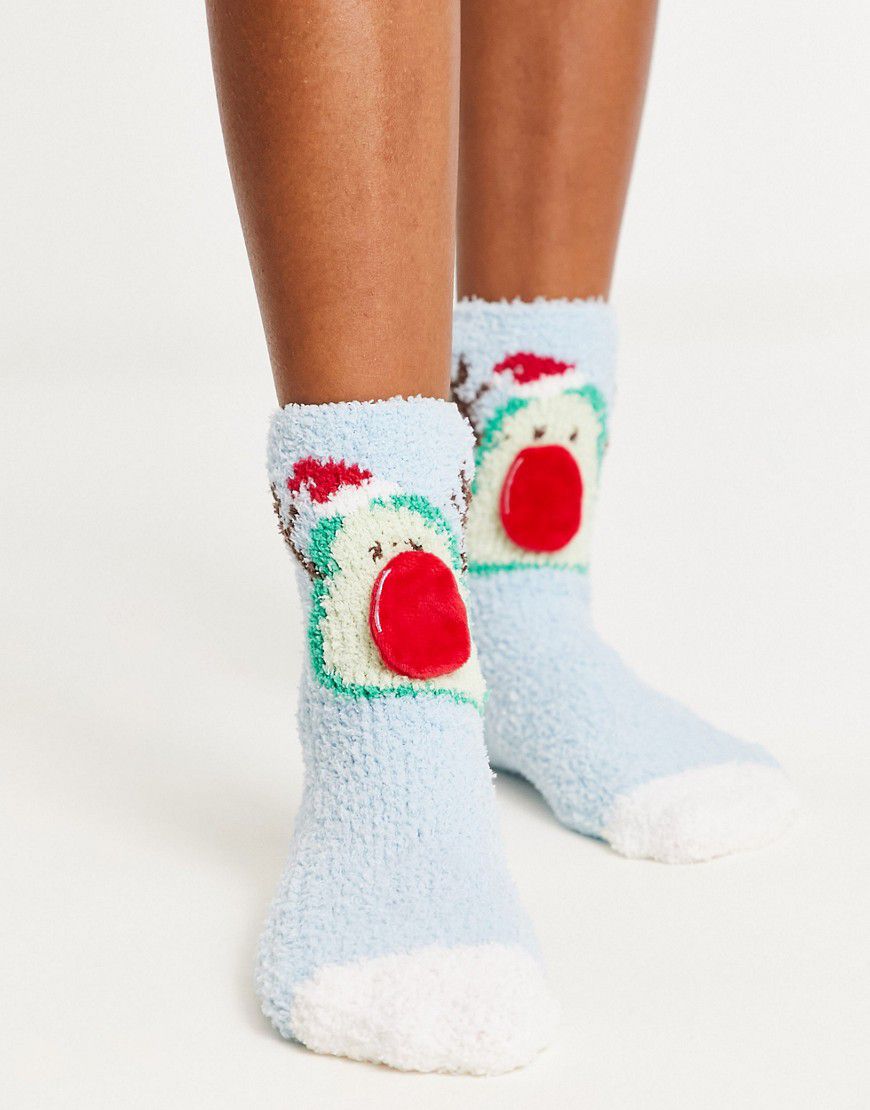 Confezione regalo di calzini natalizi con avocado, colore - Loungeable - Modalova