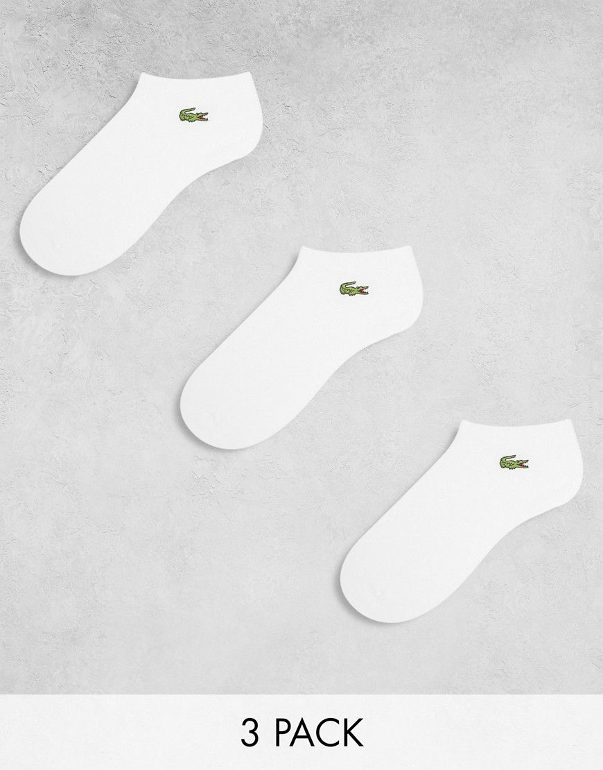 Confezione da 3 calzini sportivi bianchi - Lacoste - Modalova