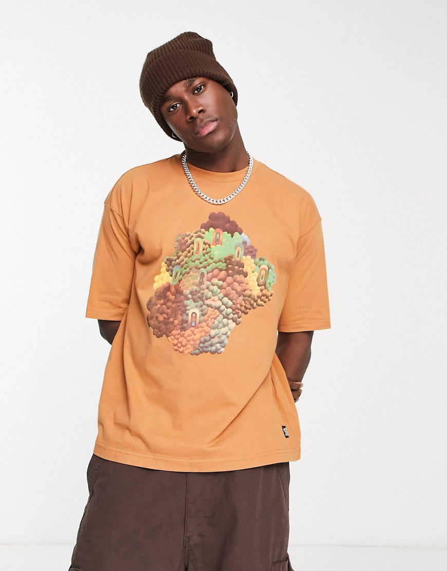 Levi's - Skate - T-shirt arancione con stampa grafica del logo sul petto - LEVIS SKATEBOARDING - Modalova