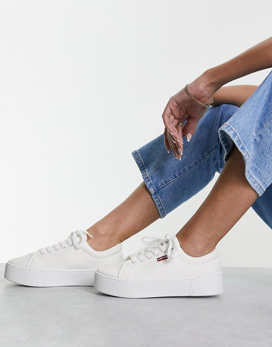 Tijuana - Sneakers bianche con logo piccolo e suola flatform - Levi's - Modalova
