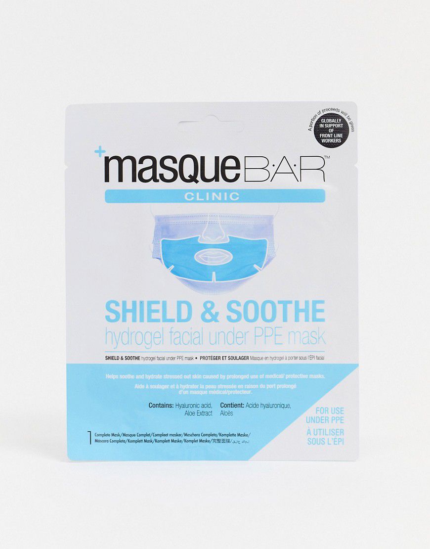 Maschera viso Shield & Soothe Hydrogel infusa con acido ialuronico e aloe vera - MasqueBAR - Modalova