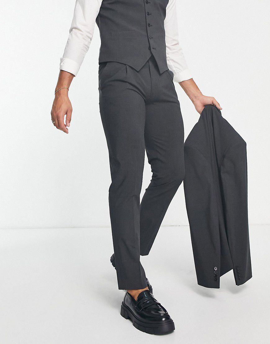 Camden - Pantaloni slim da abito in tessuto premium antracite elasticizzato - Noak - Modalova