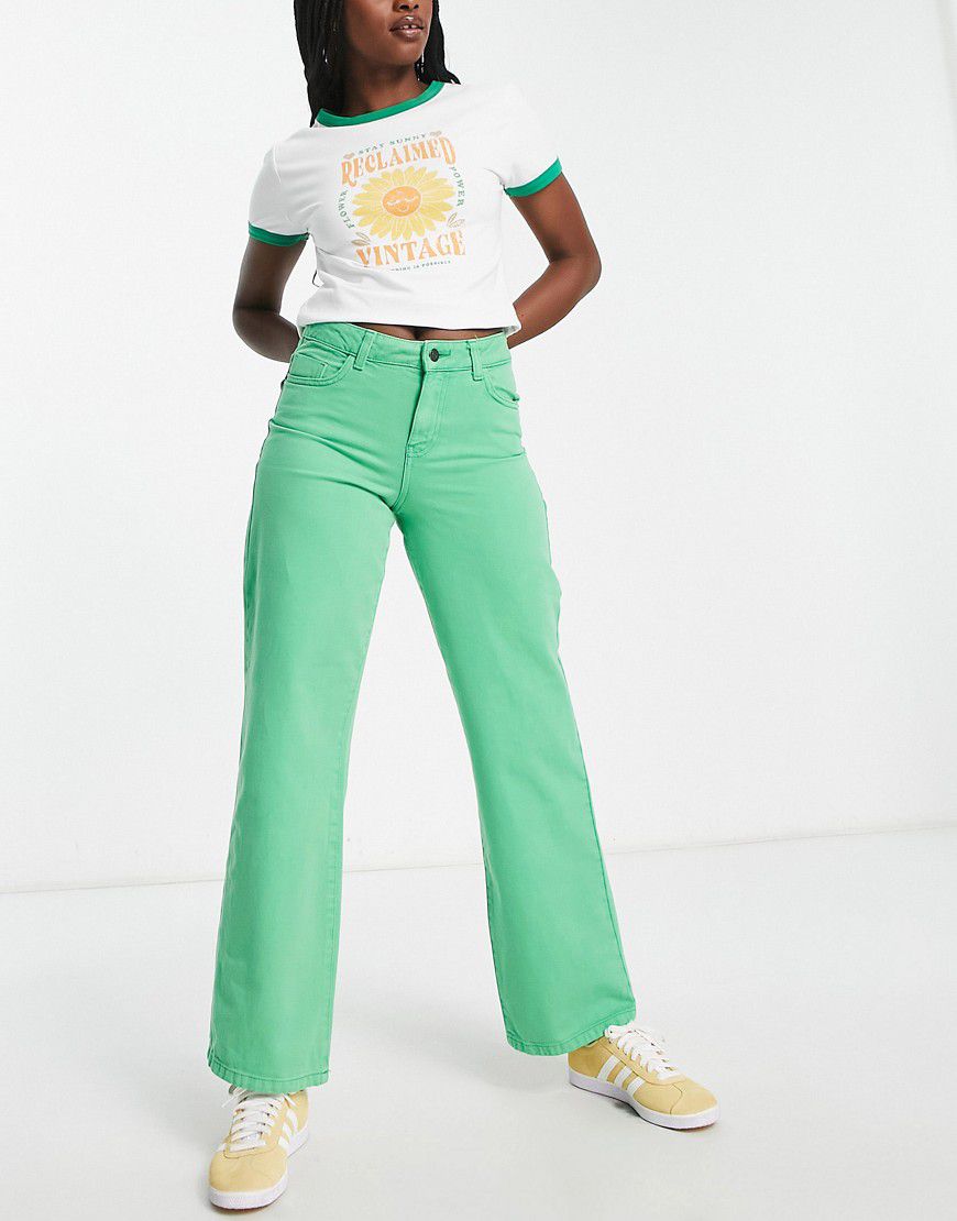 Amanda - Jeans verdi a fondo ampio - Noisy May - Modalova