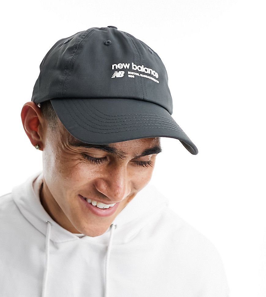 Cappellino antracite con logo lineare - New Balance - Modalova