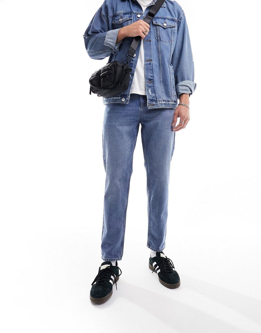Jeans medio stretti in fondo - New Look - Modalova
