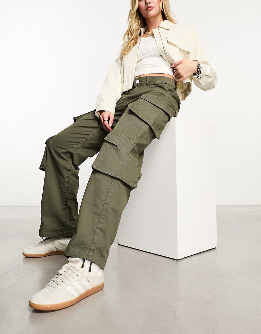 Pantaloni cargo kaki oversize - New Look - Modalova